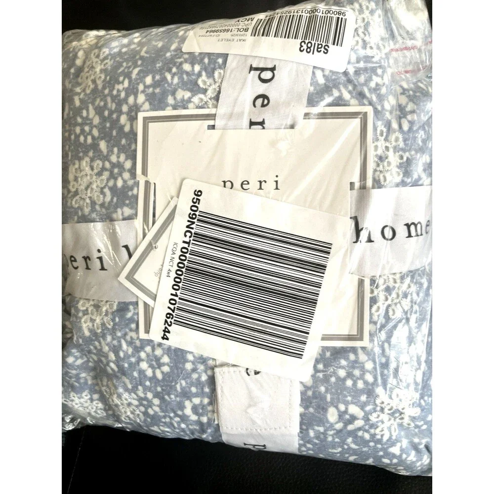 Peri Home Ikat Eyelet 3-Piece King Duvet Cover Set Bedding